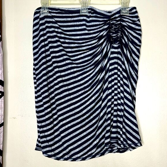 Studio M Womens Skirt Size L Pull On Casual Drape Rushing Wrap Look Stretch - Picture 1 of 8